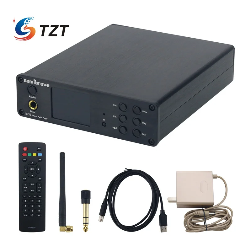 TZT Semibreve NP50 Lossless Audio Decoder Bluetooth5.3 Headphone Amplifier AK4499EXEQ DAC (Active Crystal Oscillator)