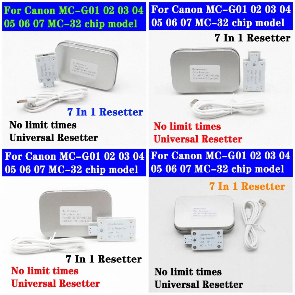 Maintenance box chip resetter For Canon MC-G01 G02 G03 G04 MC-G05 MC-G06 G07 MC-32 G2160 G3160 G1220 G2260 G3260 No limit times