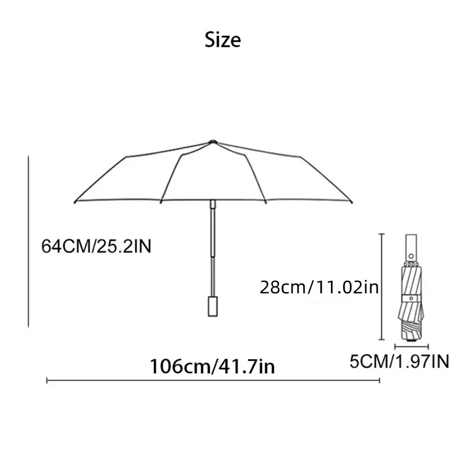 24 Bones Doubl Keel Fully Automatic Umbrella With Thick And Durable Keel Umbrella UV Resistant Folding Umbrella