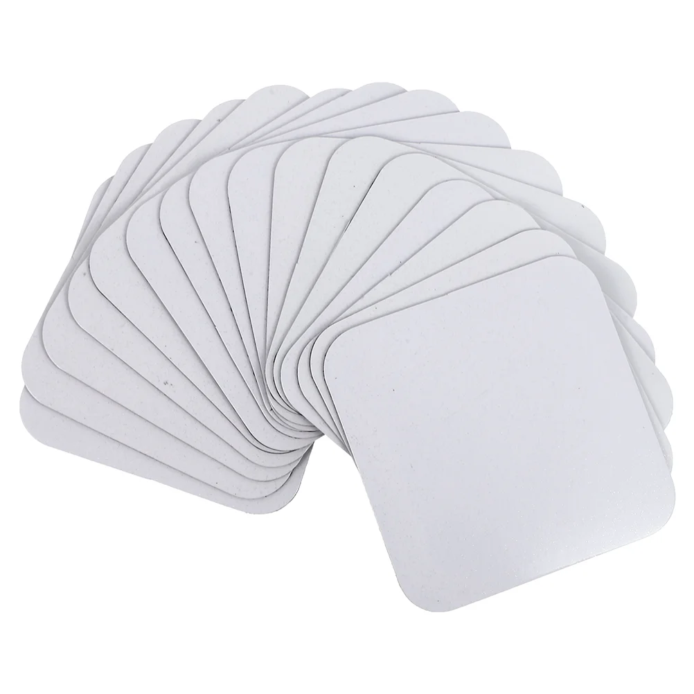 冷蔵庫用ブランクマグネット,熱伝達材料,DIY装飾ステッカー,ホワイトパール,10個