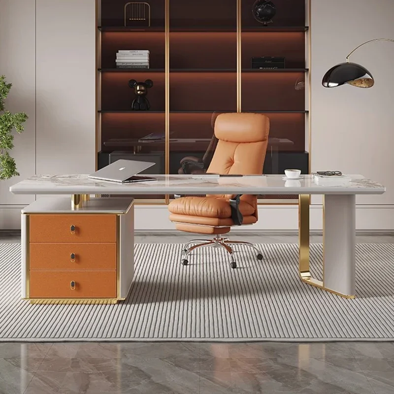 #￥Cabinet Desktop Executive Desk Office Designer Bureaux Computer Office Table Bedroom Luxury Escrivaninha Home Furniture Modern