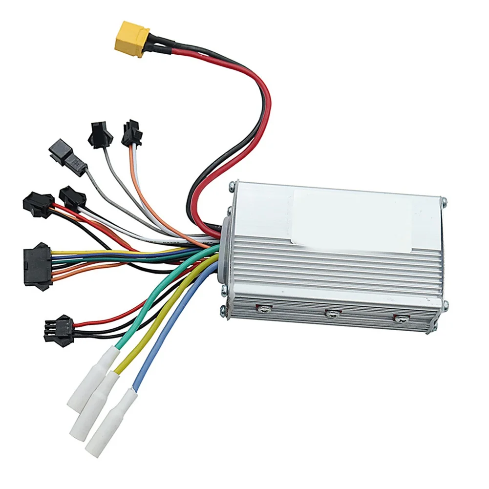 

Electric scooter controller with display for 36V 48V 52V 60V brushless motor includes aluminum alloy housing with grooves design