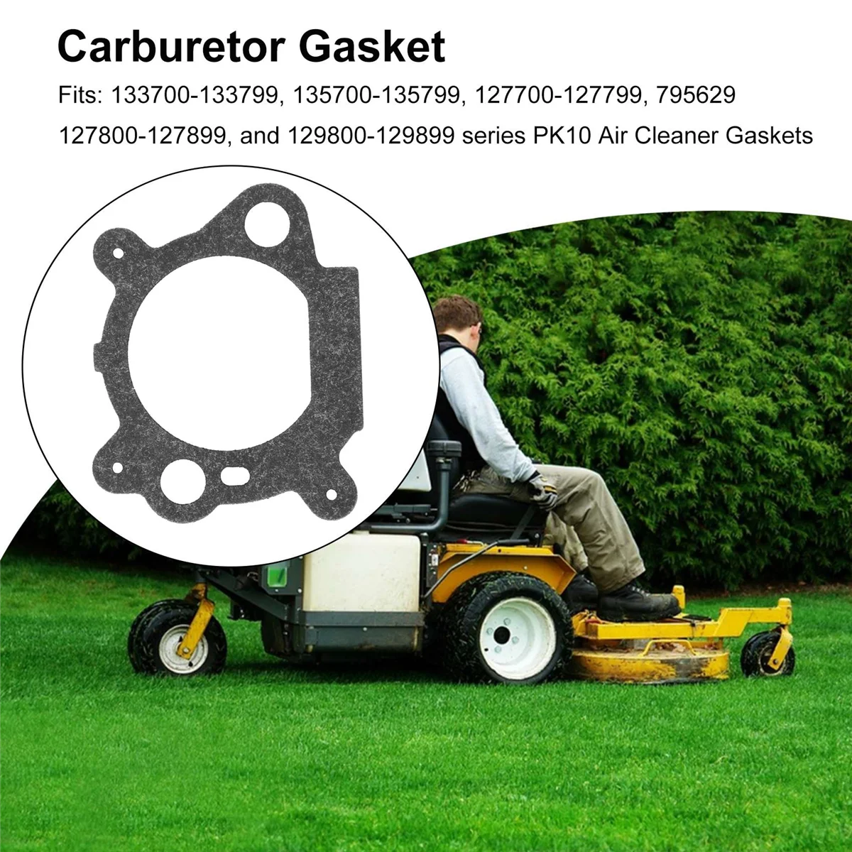 AT77 (แพ็ค 10 ชิ้น) 795629   ปะเก็นคาร์บูเรเตอร์สําหรับ Briggs และ Stratton 272653 272653 เอส