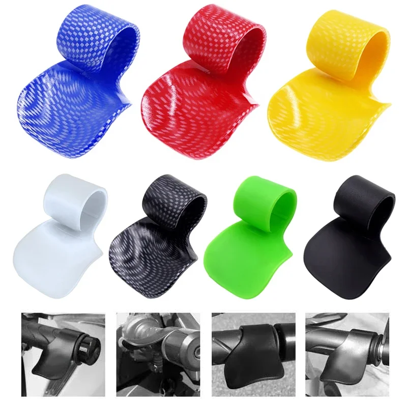 Universal Motorcycle Throttle Booster Handle Clip Carbon Fiber Hand Grip Auxiliary Controller Assist For Kawasaki Z750 R3 Z800