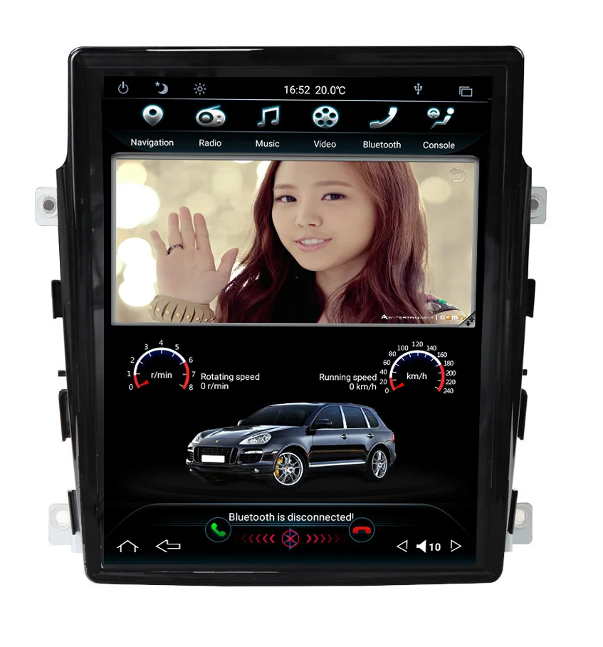10,4'' Android 9.0 6-Core 4+64GB GPS Multimedia Player für Porsche Panamera 2011-2016 Auto Video Radio Stereo System
