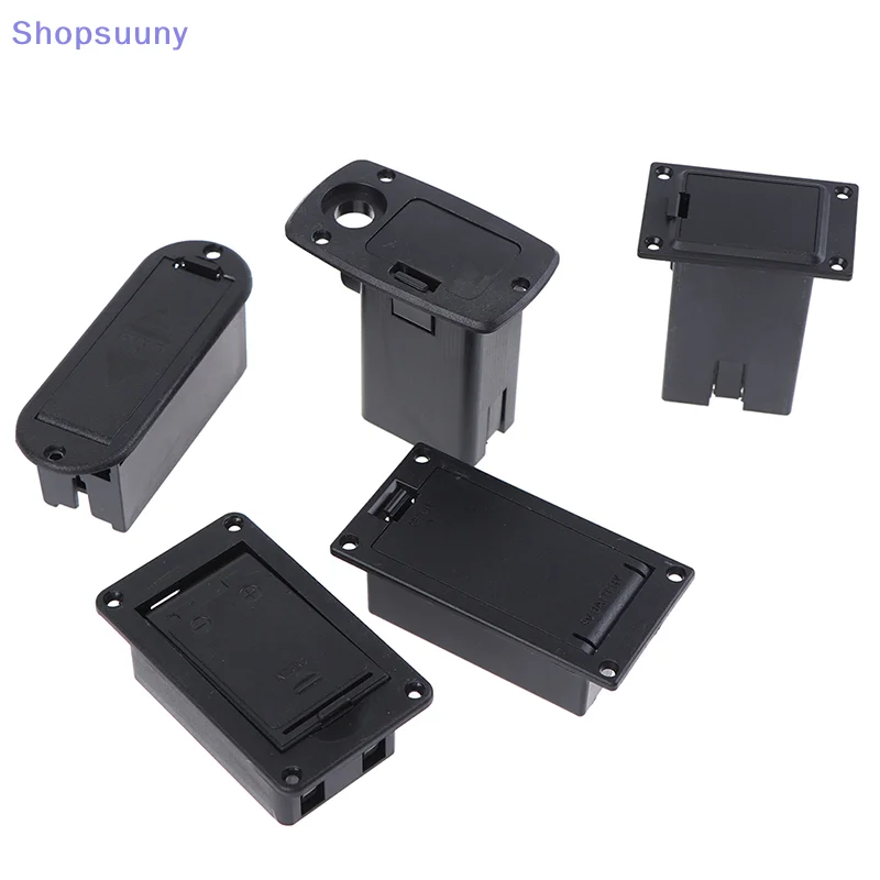 [SU]Active Bass Guitar Pickup 9V Battery Boxs 9V Pick Up Battery Holder/Case/ Cover[SU]