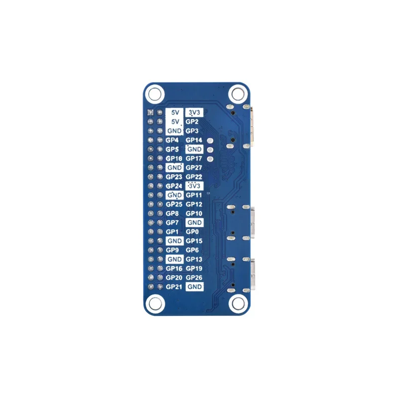 Płytka rozwojowa Waveshare RP2040-PiZero, oparta na dwurdzeniowym procesorze Raspberry Pi RP2040, SRAM 264 KB i wbudowanym 16 MB