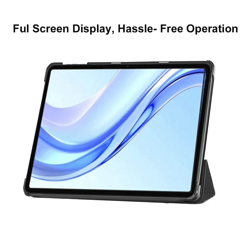 Funda Case For DOOGEE E3+ 2025 12" inch Tablet PC Slim Tri-Folding Stand Flip Book Cover Case  Funda with Hard Back Shell