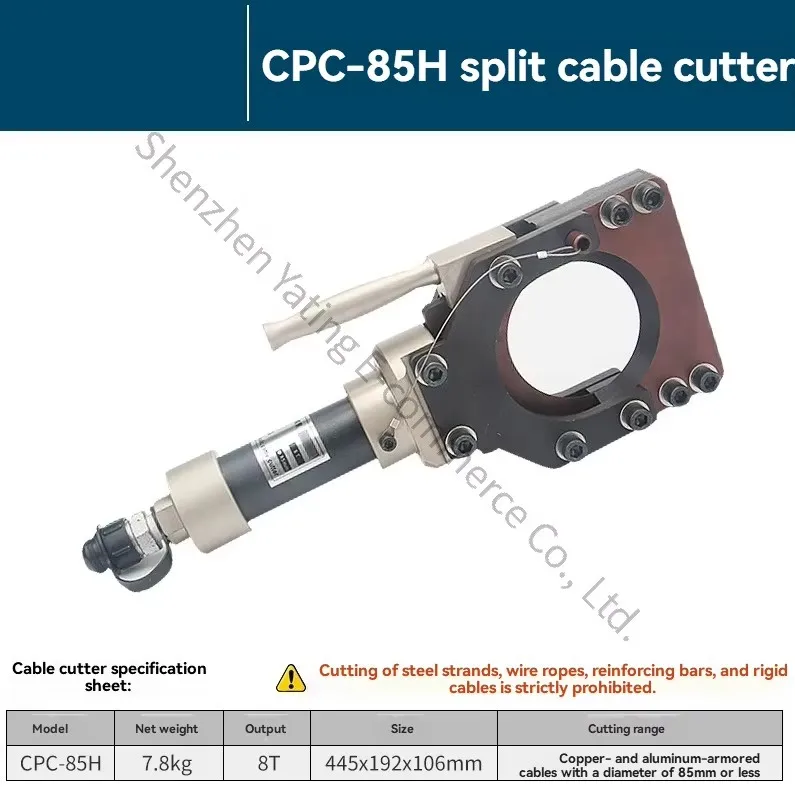 CPC-75/95 Hydraulic Pliers Hydraulic Cable Cutters Electric Cable Cutting Split
