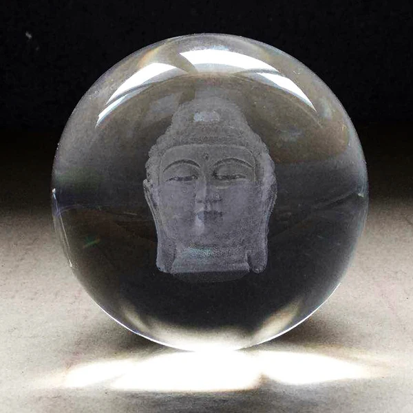 Wholesale Buddhist articles # efficacious HOME House Talisman- Bless family Safety health 3D the Buddha Crystal ball statue