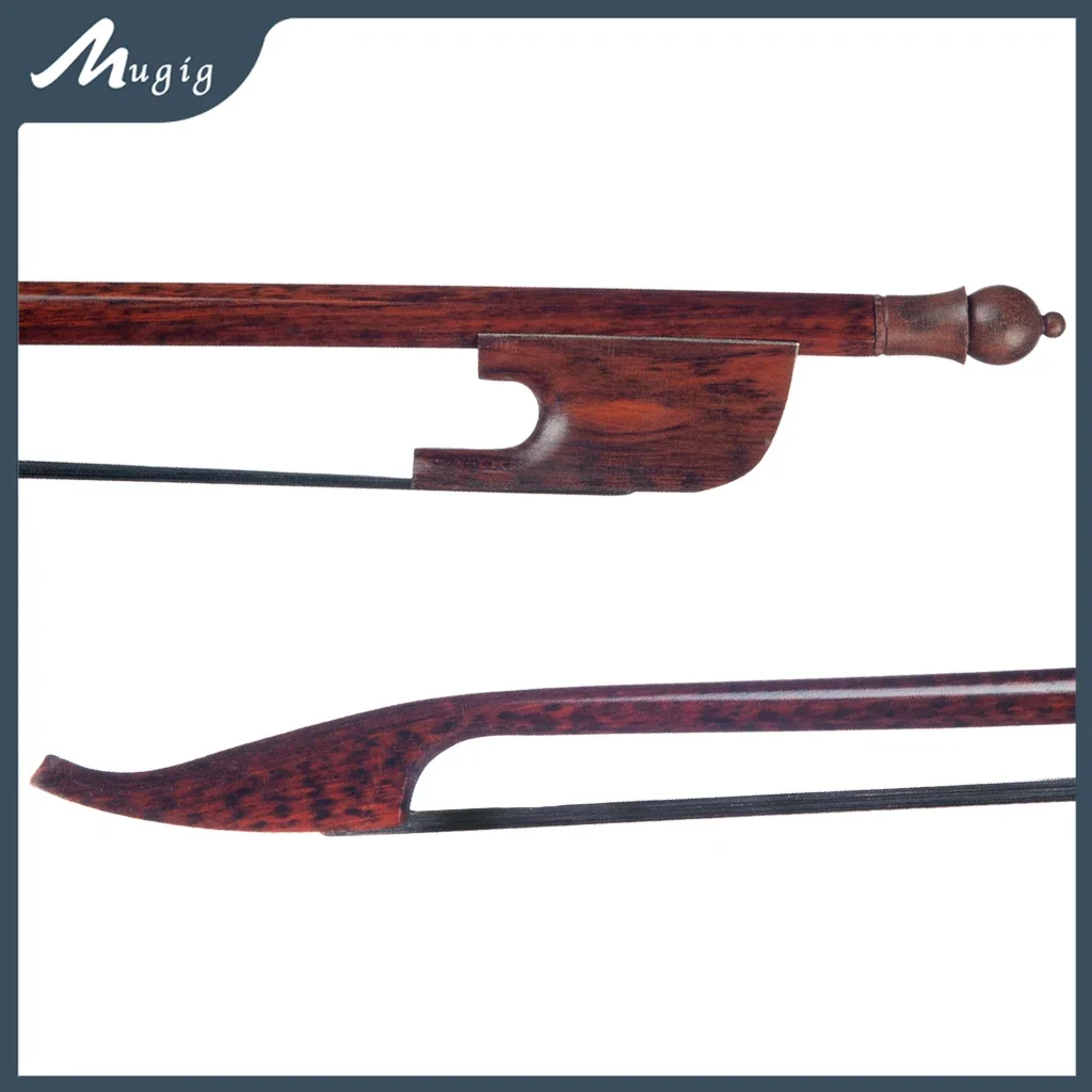 4/4 Size Handmade Bows Arco Di Cello Baroque Style Cello Bow Snakewood W/ Snakewood Frog Well Balanced Black Real Horse Hair