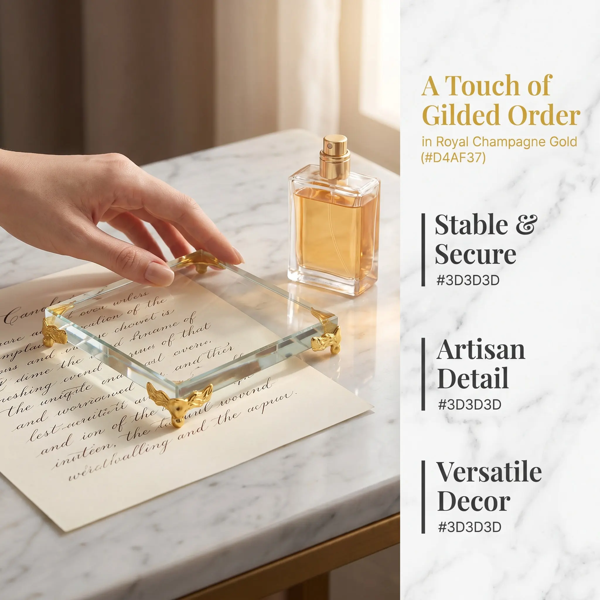 Square Crystal Paperweight Crystal Block Display Metal Edge Office Desk Paperweight Decor Jar Stand Car Dashboard Home