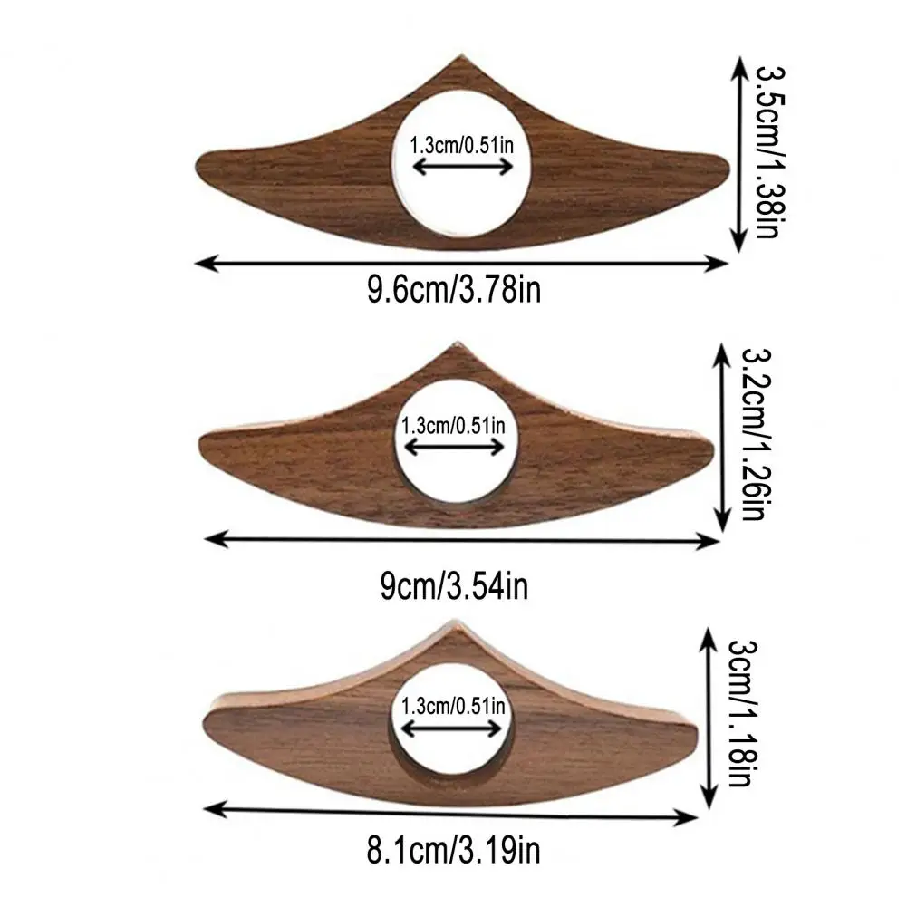 Hand Polished Book Accessory Wooden Book Page Holder Thumb Ring Ergonomic Portable Reading Accessory Personalized Custom