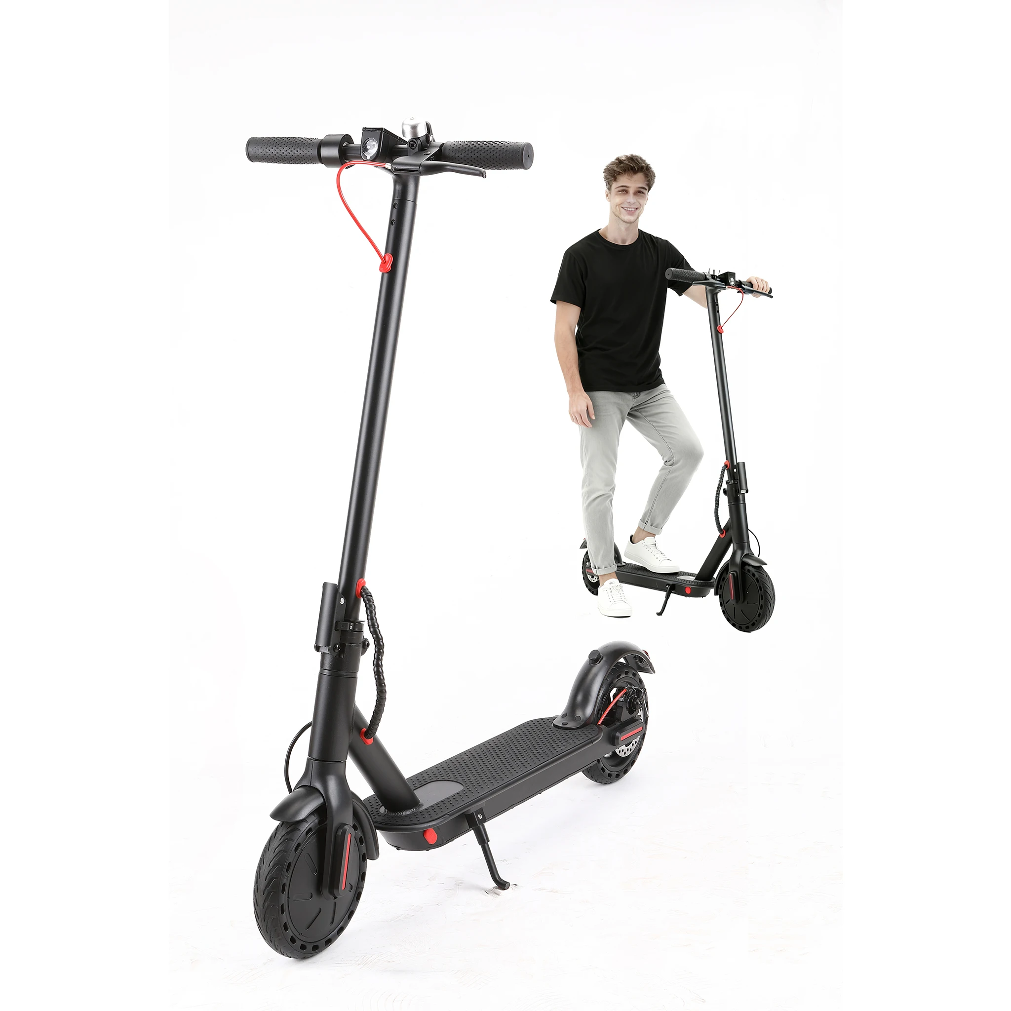 

Складной электросамокат: двигатель 350 Вт, шины с защитой от проколов, двойная тормозная система и поддержка приложения. Идеальное легкое средство передвижения для взрослых