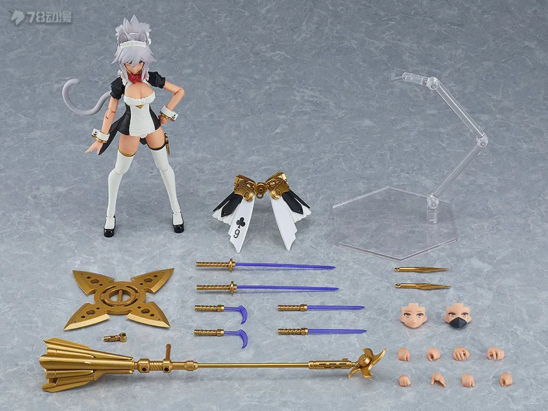 Max Factory Genuino Max Plamax Modelo Serie GP-10 Grimlinde y GP-06 Maidroid Kuon Modelo de ensamblaje de plástico Modelo coleccionable