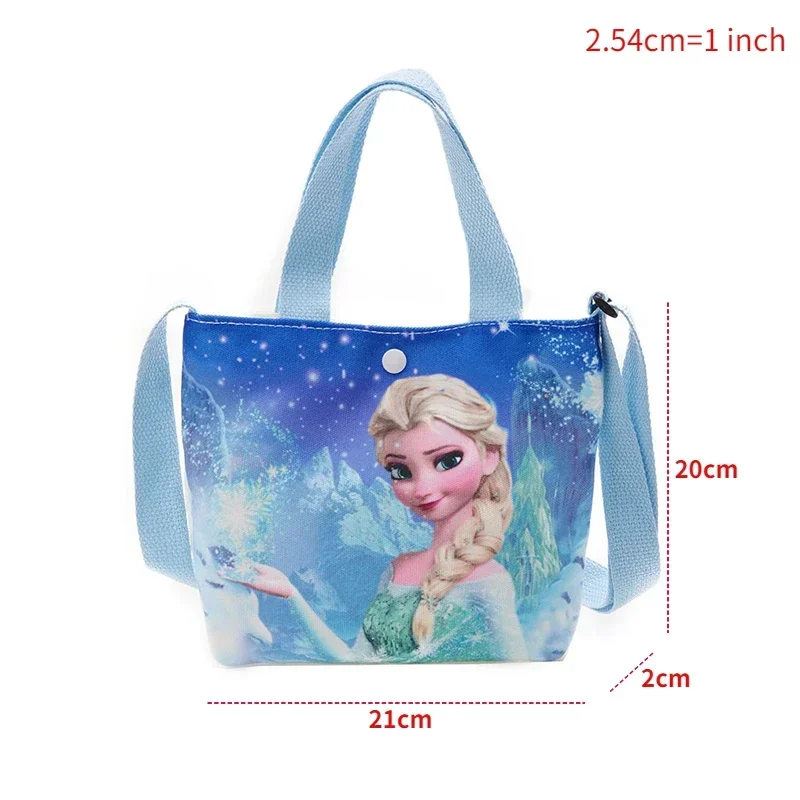 Disney Frozen Handbags Anime Figures Elsa Anna borse a tracolla Casual borsa a tracolla per ragazze borsa a tracolla per cartoni animati borse per