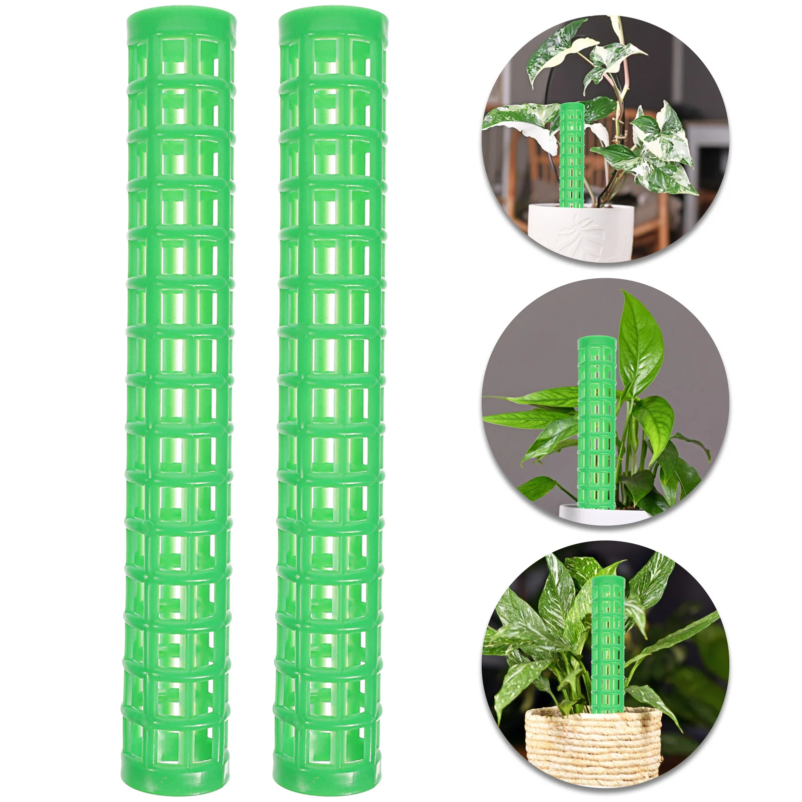 

2pcs Plant Support Column Plastic Moss Pole For Climbing Plants Vine Support Rack Indoor Trellis Gardening Tool Garden Supplies