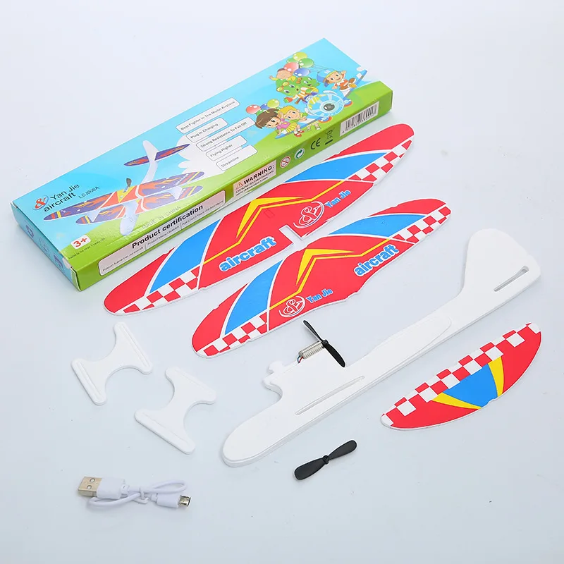 Hand Lanch Electric Powered Aircraft Airplane Hand Throwing Plane Outdoor Toy