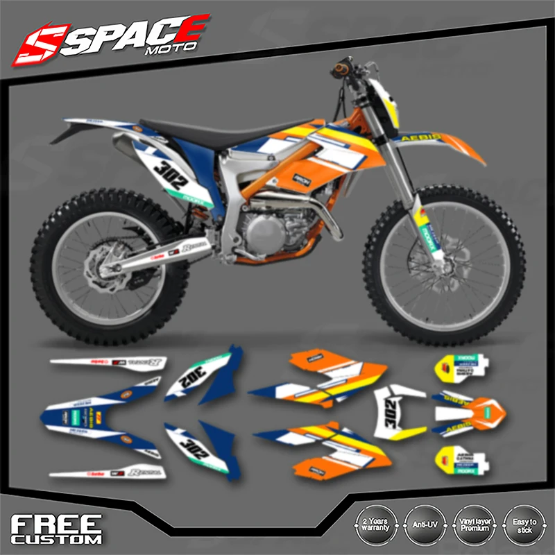 

SPACE for KTM 2012 2013 2014 2015 2017 REERIDE 2018 2019 2020 2021 Custom Motorcycle Graphics Background Decal Stickers Kits 08