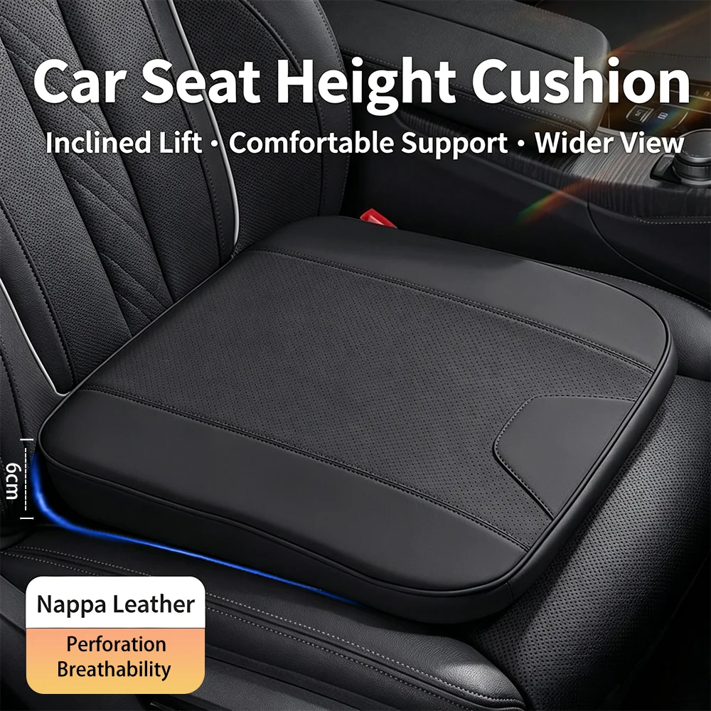 Car Seat Booster Cushion 6cm Height Seat Cover Thicken Seats Pad for Subaru WRX Forester Outback Crosstrek Legacy Impreza Levorg