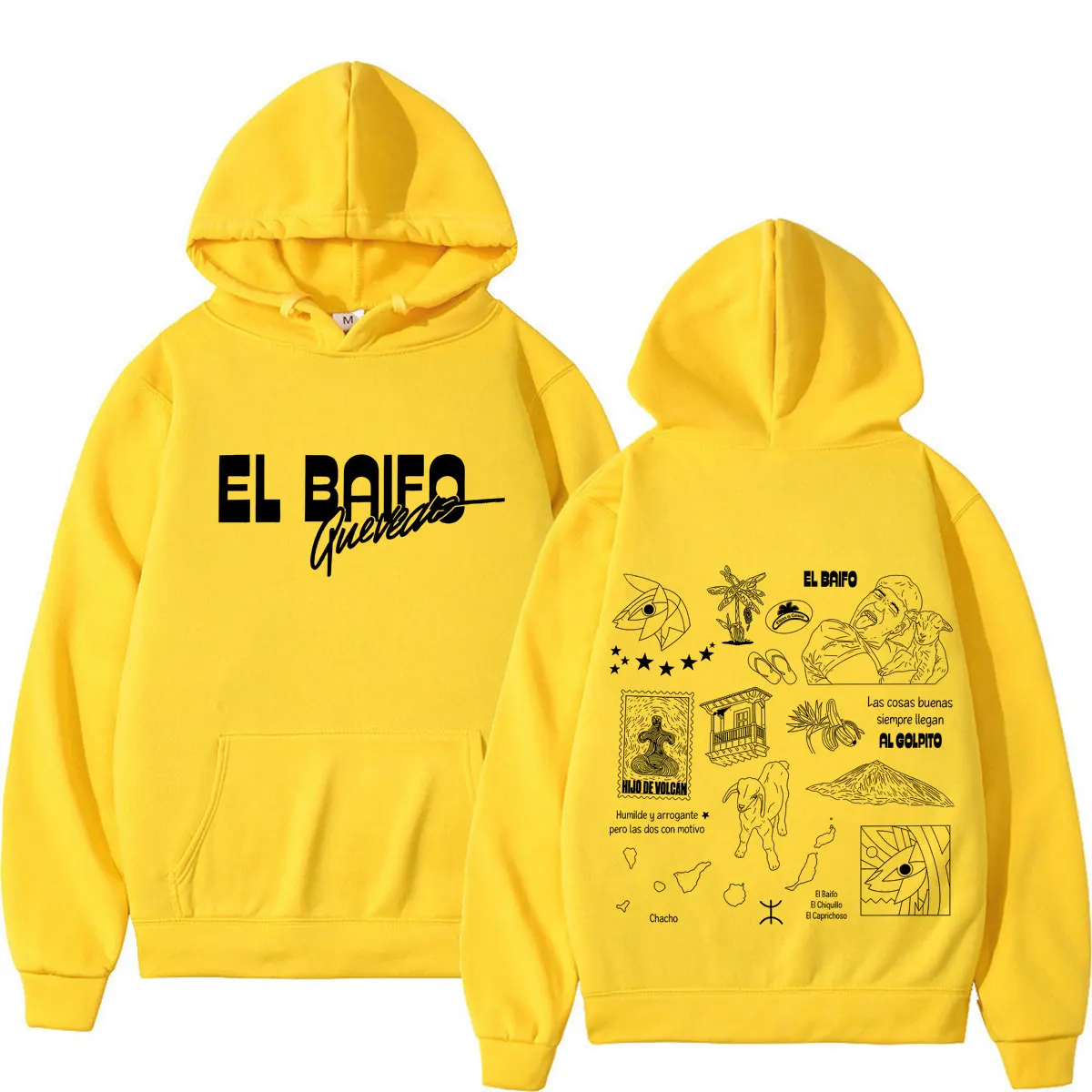QUEVEDO EL BAIFO Album 2026 Tour Grafik-Hoodies für Herren und Damen, Hip-Hop-Pullover, Herbst-Winter, locker geschnitten, lässig, hochwertige Sweatshirts – Detail 11