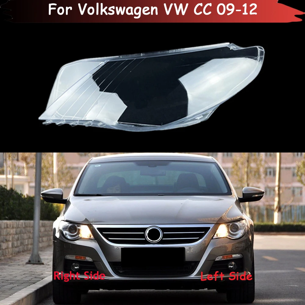 

For Volkswagen VW CC 2009 2010 2011 2012 Front Headlight Cover Transparent Shade Lampshade Headlamp Shell Lens Plexiglass