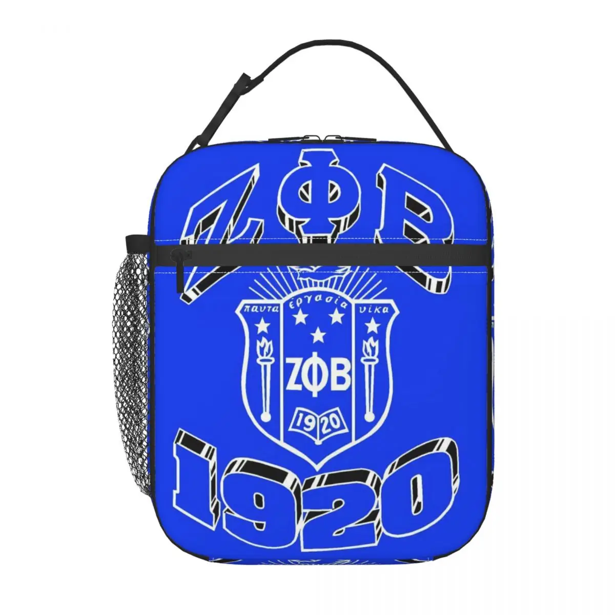 Zeta Phi Beta Sorority Insulated Lunch Bag for Women Resuable Greek Letter 1920 Thermal Cooler Lunch Tote Office Work School