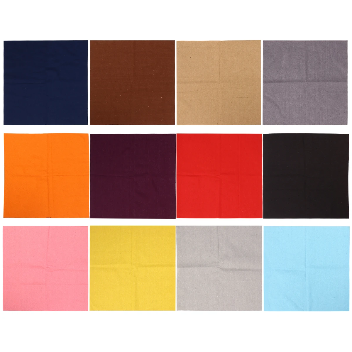 

14Pcs Solid Color DIY Materials Linen Fabrics Ideal for Handmade Patchwork Quilting Sewing Crafts Handmade Patchwork