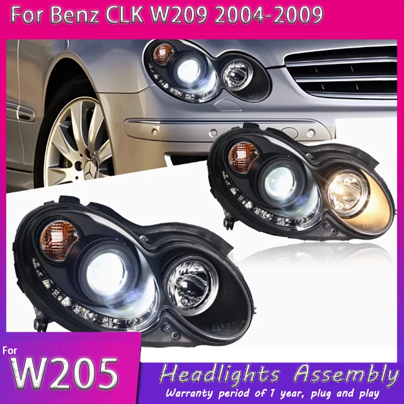 

Фары для Mercedes-Benz CLK W209 CLK200 2004-2009, новый стиль, светодиодные, комплект с проекционными линзами, аксессуары для авто.