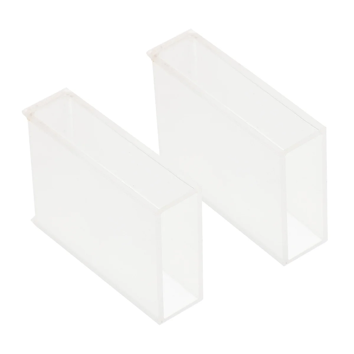

2 Pcs Glass Cuvette Standard Micro Specimen Tool Laboratory Comparative Analysis Useful