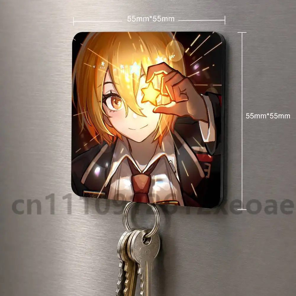 Don Quixote Limbus Company PVC Fridge Magnet 55x55mm Cartoon Refrigerator Sticker for Kitchen Home Decor DIY