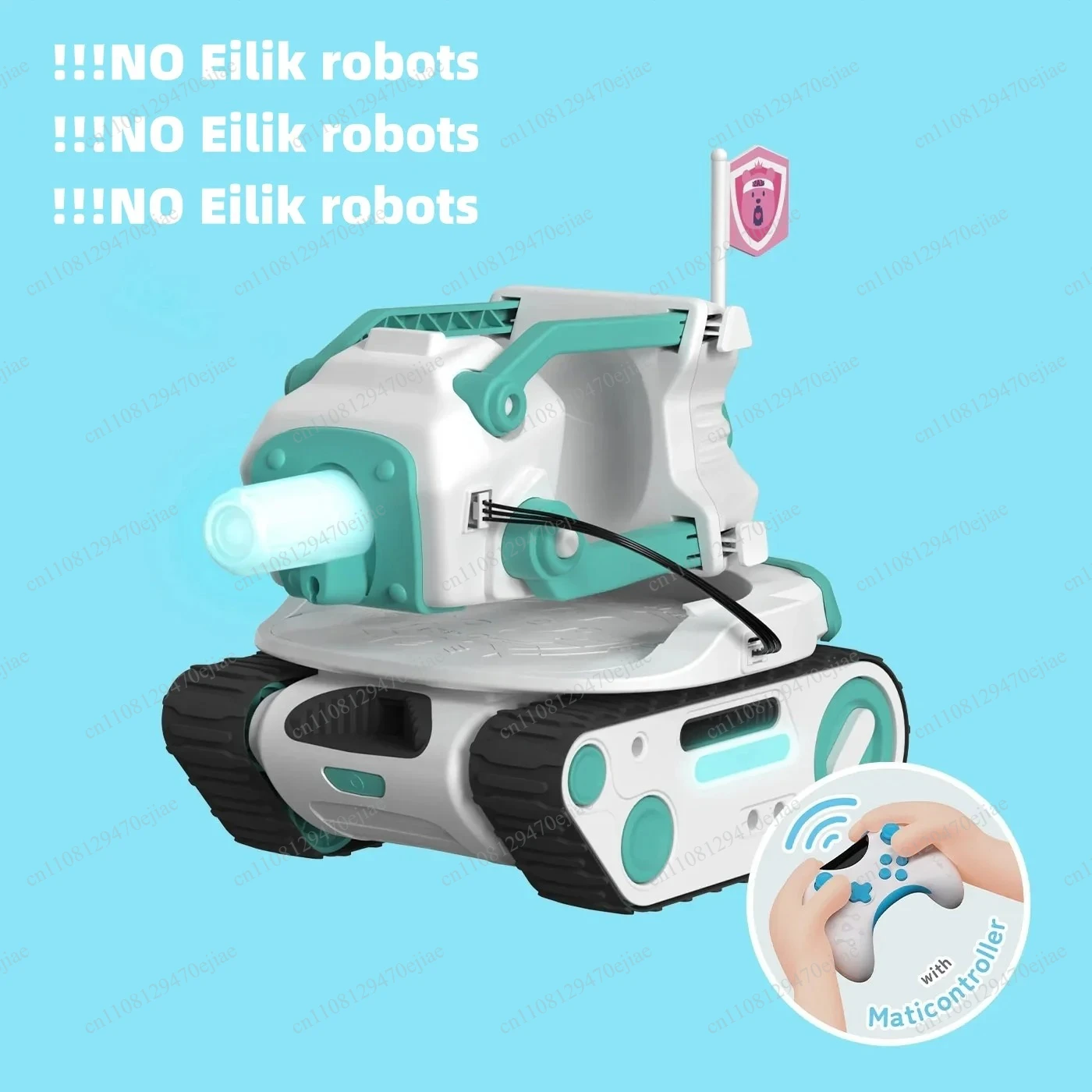 Eilik Panxer RC Combat Vehicle | Exclusive Rover Accessory for Eilik Robot | Includes Remote Control (No Robot)