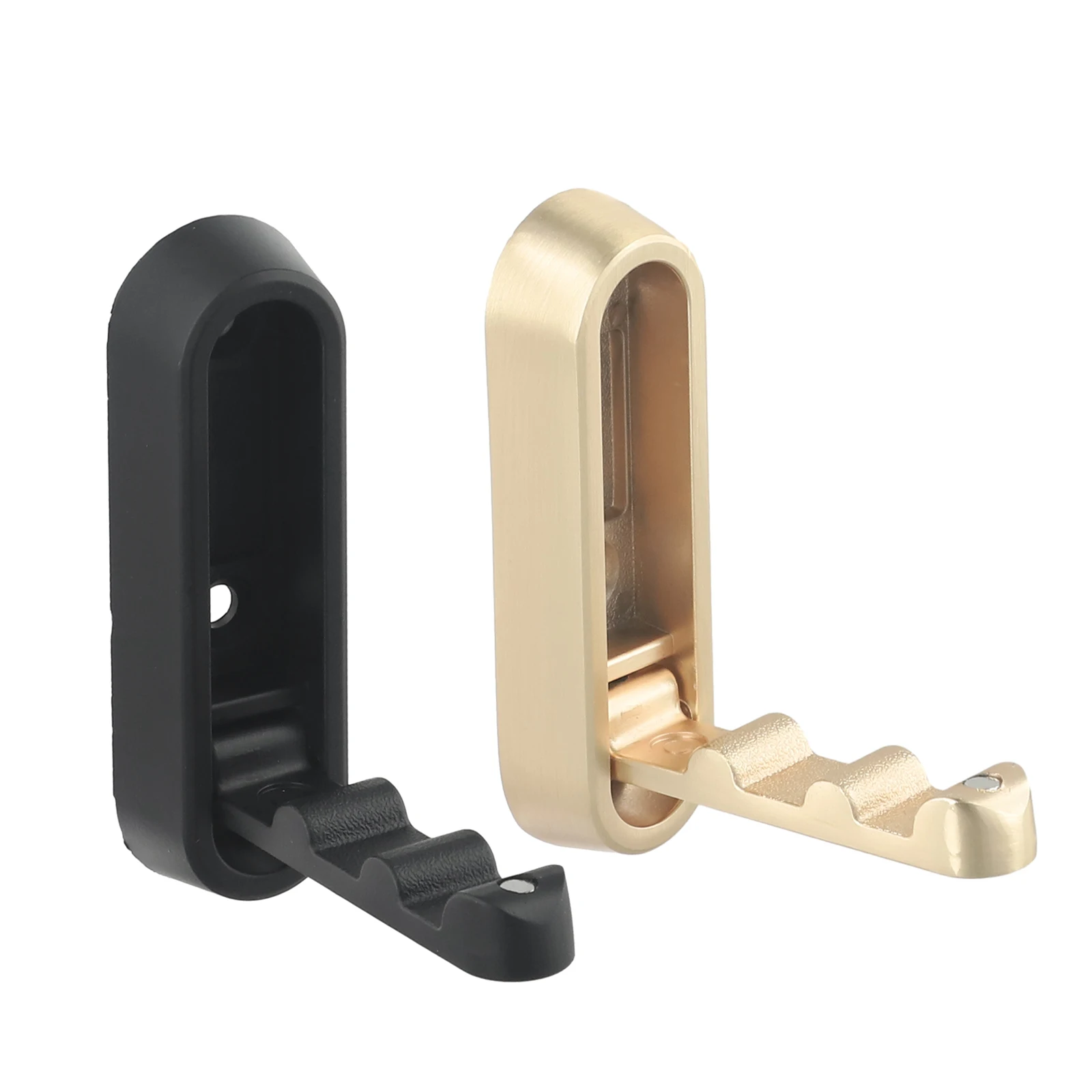 Wall Hooks Wall-Mounted Bathroom Hooks Clothing Hooks For Multi-Purpose Use Aluminum Alloy Kitchen Bathroom Folding Hooks