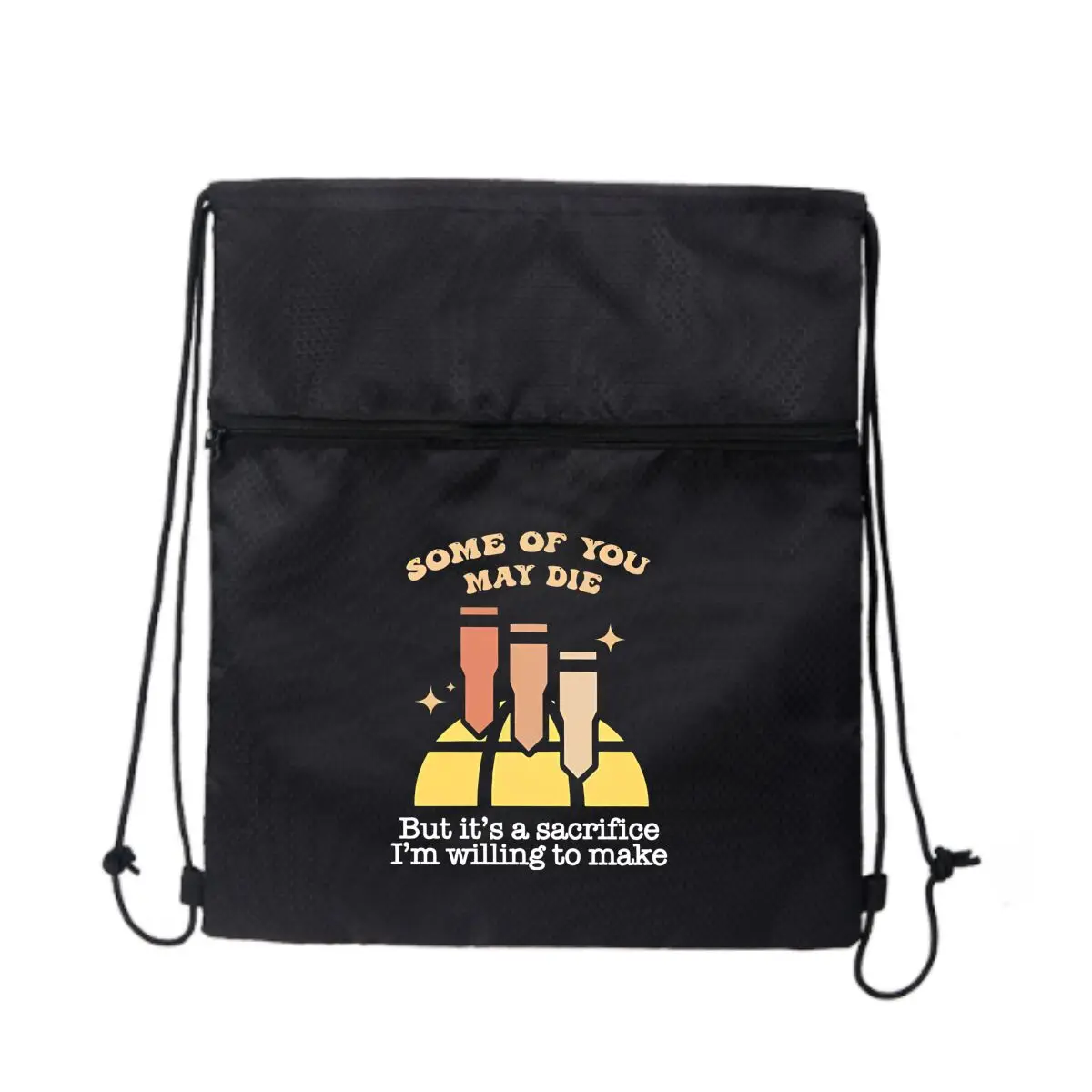 

Рюкзак для фитнеса Sacrifice «Some May Die», карманный органайзер на шнурке для пешего туризма, кемпинга, мужчин и женщин, спортивные сумки