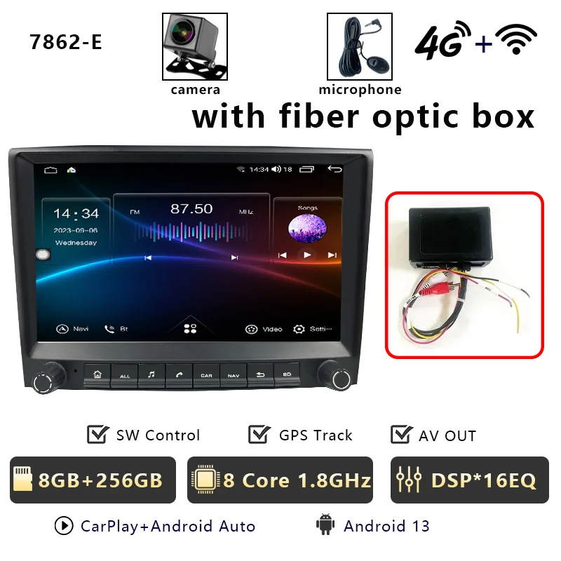 CHSTEK Android 14 autoradio multimediaspeler voor Porsche Boxster 987 Cayman 911 997 Carplay autoradio WIFI 4G GPS BT head unit