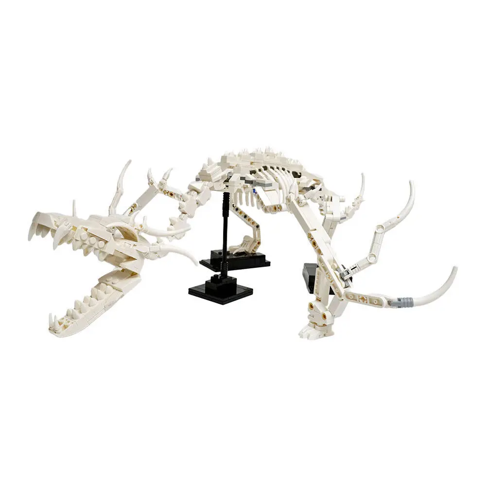 

Dragon Fossil Gigantic Dragon Skeleton Model 617 Pieces Building Toys MOC Build