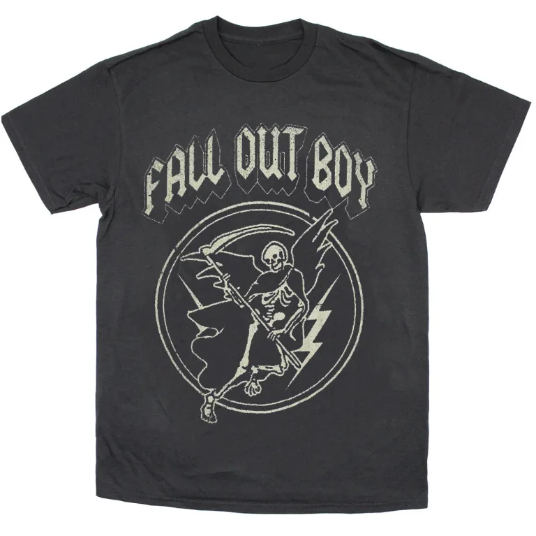 FALL OUT BOY Retro 90s Band Rock T-Shirt Gift For Fans All Size S-3XL Black