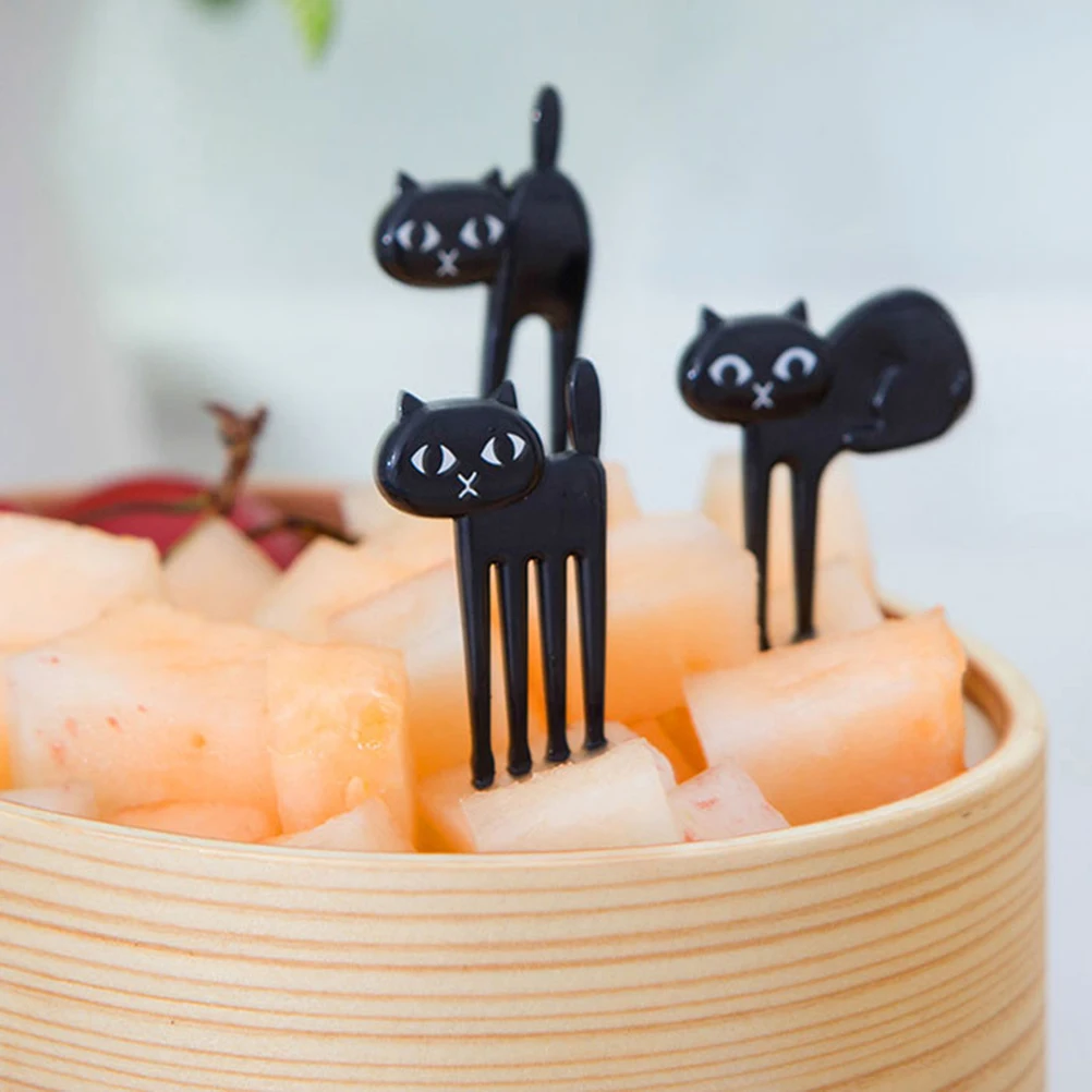 

cat food picks animal fruit fork cat bento picks kitten fruit fork cat fruit party fork