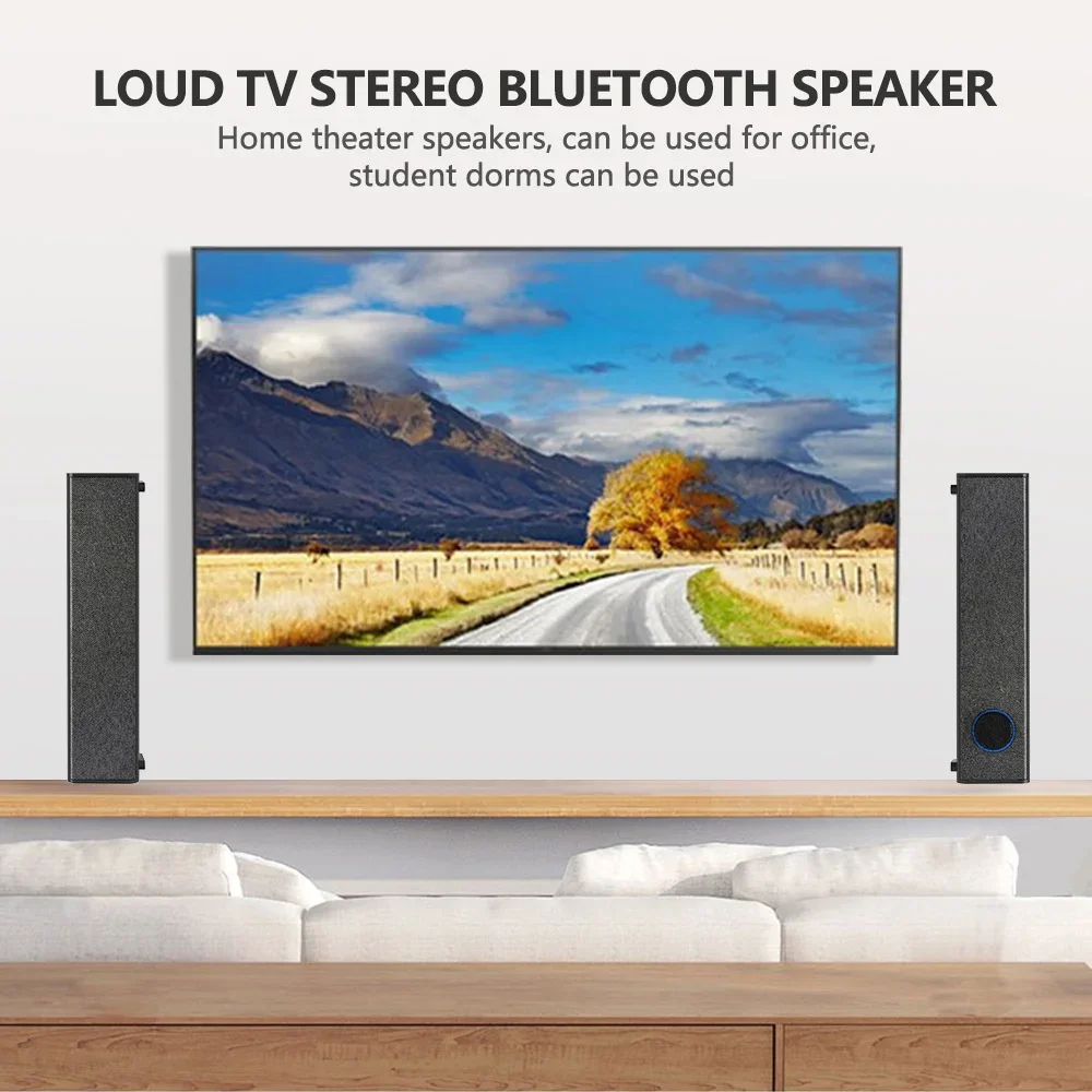 Imagem -02 - Bluetooth Home Theater Subwoofer Controle Remoto Infravermelho tv Soundbar Rádio Portátil Echo Wall Amplifier Music Center