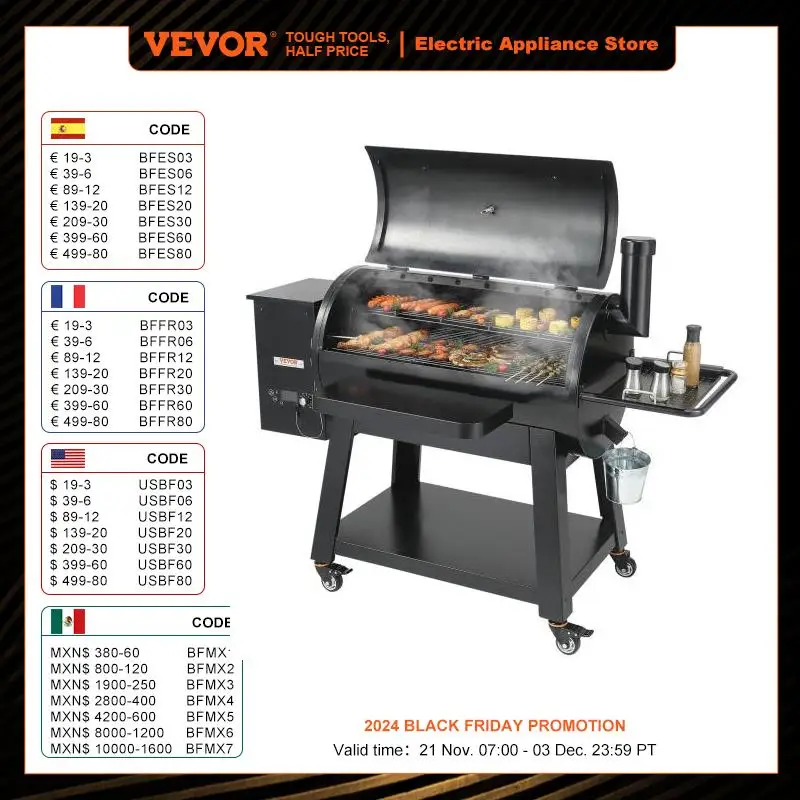 

VEVOR Portable Charcoal Grill Propane Gas Grills with Cover and Cart Heavy Duty Iron BBQ Grill for Outdoor Cooking Barbecue