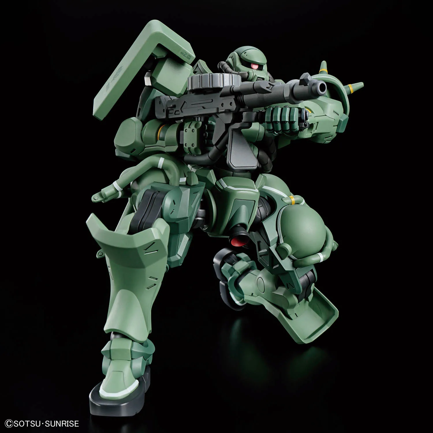بانداي HG 1/144 MS-06 Zaku اللون الأخضر عمل أرقام البدلة المتنقلة Gundam GQuuuuX أنيمي أطقم منمذجة لعب للبنين الصندوق الأصلي #3