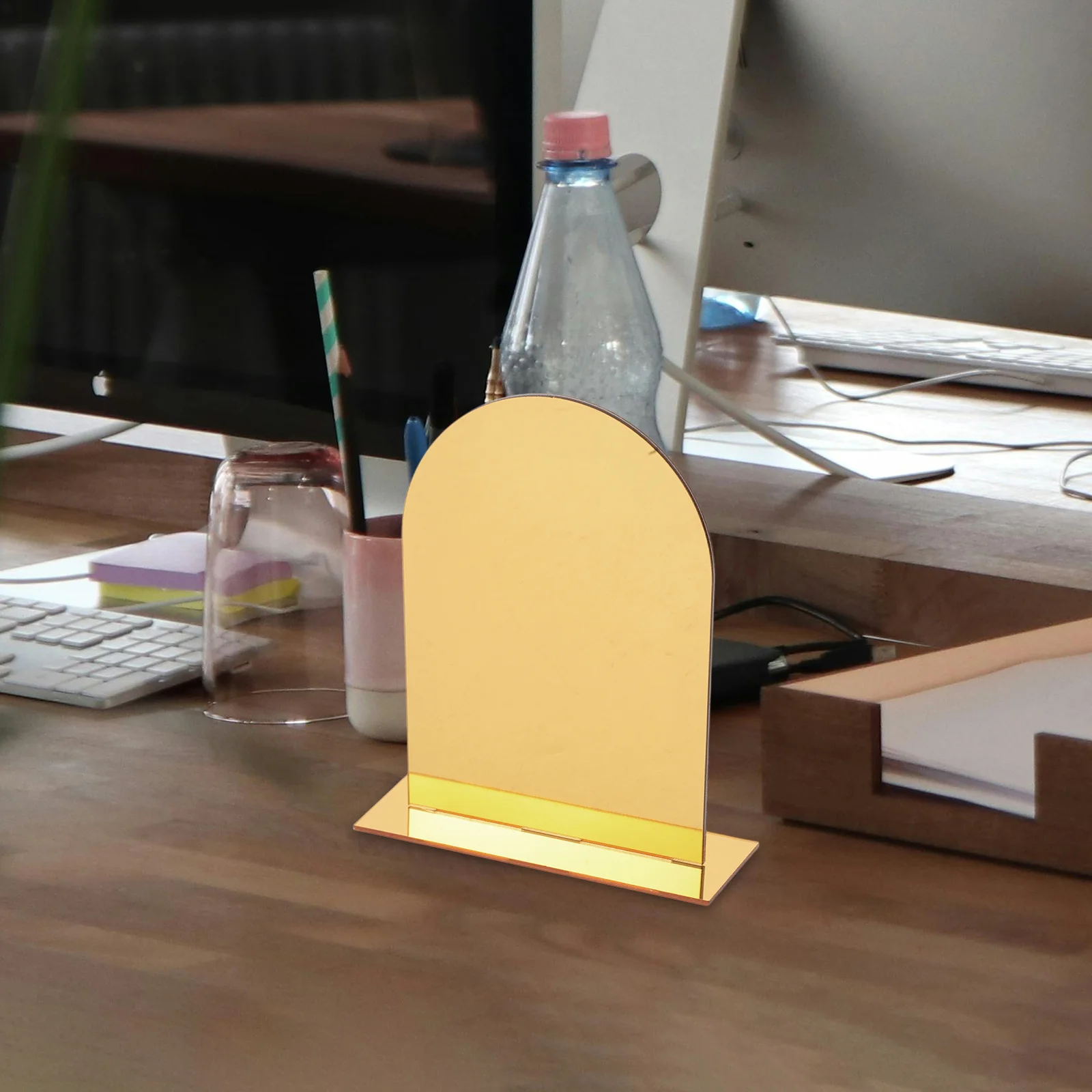 

2Pcs Clear Acrylic Bookends Decorative Book Holders for Study Office Home Multi-Function Transparent Book Organizer Shelf