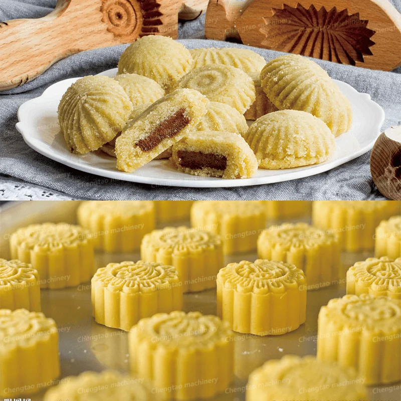Factory Automatic Maamoul Maamoul Dimsum Mooncake Moon Cake Production Line Machine