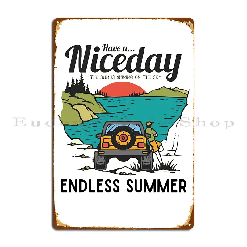 Have A Chill Summer For Mens Womens Metal Sign Poster Create Iron Party Painting Plaques Tin Sign Poster