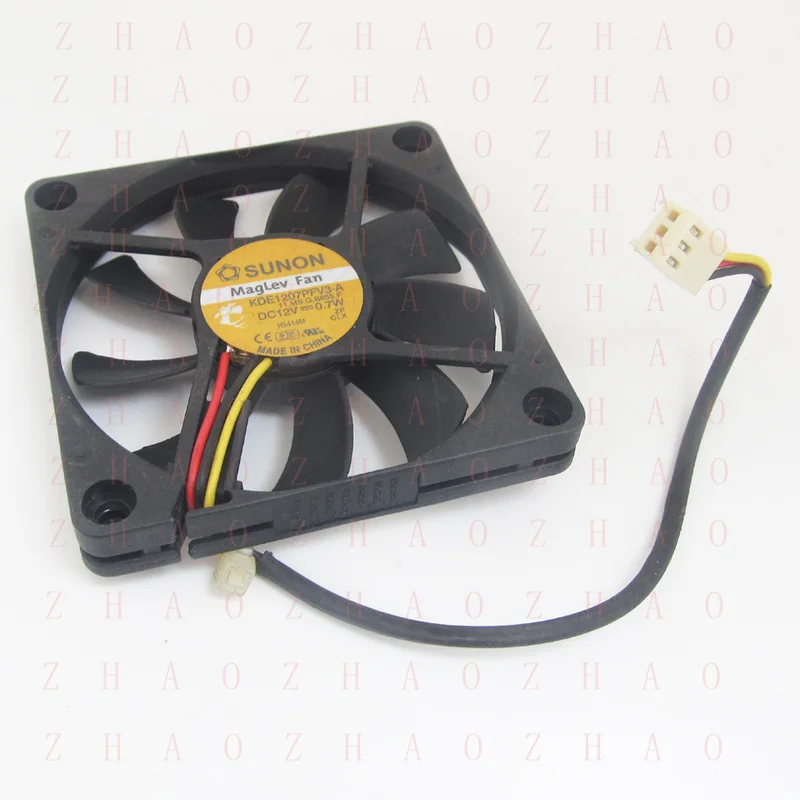 L+ 10pcs for SUNON MagLev DC Cooling fan KDE1207PFV3-A 70x70x10mm 7010 DC12V 0.7W 3pin