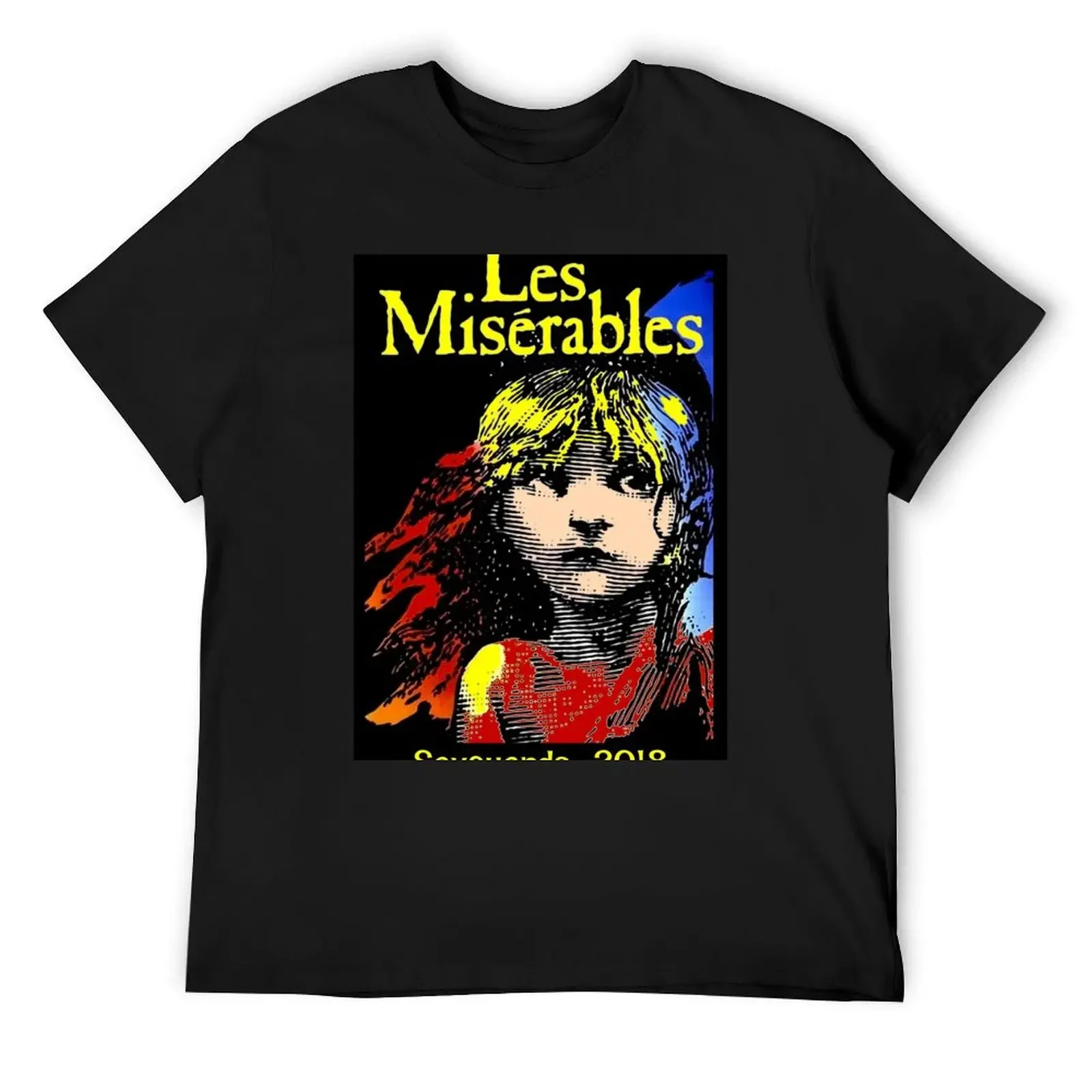 

LES MISERABLES : Vintage Play T-Shirt cute clothes oversized t shirt Anime t-shirt Men's cotton t-shirt