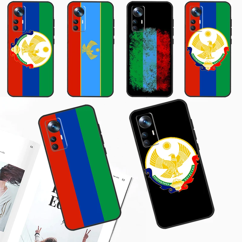 Dagestan Flag Coat Of Arms For POCO M6 Pro X6 Pro X3 X5 F3 F5 M5s Phone Case For Xiaomi 14 12T 11T 13T Pro 12 13 Lite