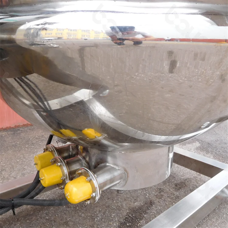 Automatic Jam Cooking Mixer Machine Planet Mixing Kettle Wok Stainless Steel Kitchen Equipment Flour Planetary Stirrer Pot