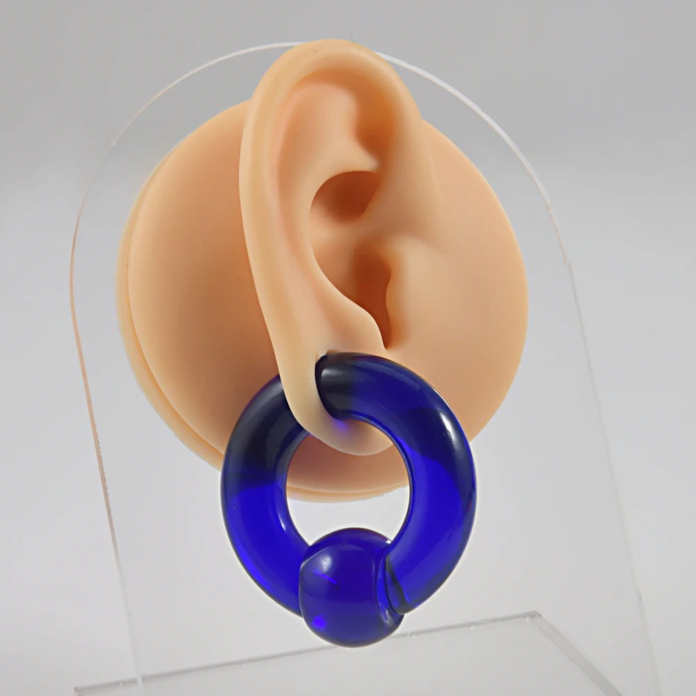 00G Acrylic Captive Bead Ring Ear Plug, Body Jewelry