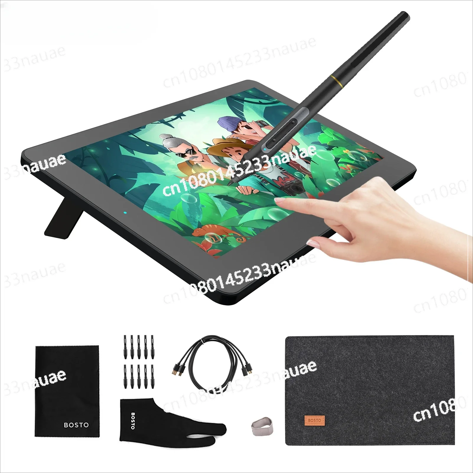 11.6 Inch Graphics Drawing Tablet BT-12HD/BT-12HDT Digital Drawing Tablet HD HIPS LCD 1366*768 Display 8192 Pressure Level